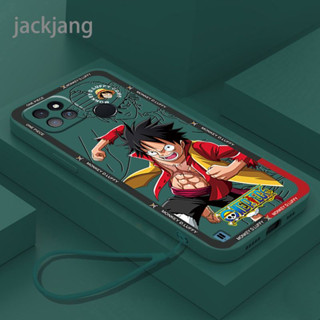 เคสโทรศัพท์มือถือ ซิลิโคนนิ่ม ลาย One Piece น่ารัก สีรุ้ง สําหรับ OPPO REALME C21