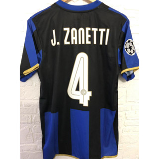 เสื้อกีฬาแขนสั้น ลายทีมชาติมิลาน ADRIANO IBRAHIMOVIC ZANETTI 08-09