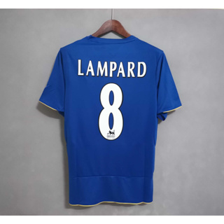 เสื้อกีฬาแขนสั้น ลายทีมชาติฟุตบอล Chelsea LAMPARD DROGBA 05-06 ชุดเหย้า คุณภาพสูง สไตล์เรโทร