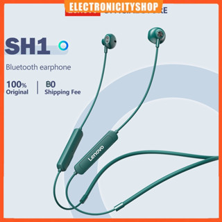 [Ready Stock] Lenovo SH1 ชุดหูฟังบลูทูธไร้สาย 5.0 IPX5 พร้อมไมโครโฟน