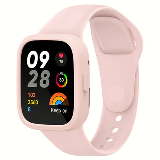 สายรัดซิลิโคนพร้อมการเปลี่ยนสร้อยข้อมือเคสสําหรับ Redmi Watch 5 4 3 / Redmi Watch 3 Active
