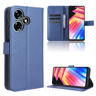 เคสโทรศัพท์หนัง PU ฝาพับ พร้อมช่องใส่บัตร สําหรับ infinix Hot 30 infinix Hot30