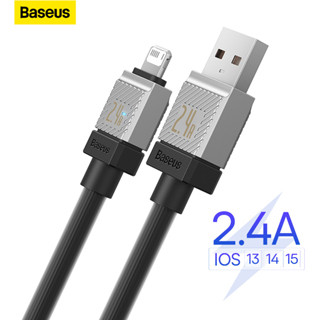 Baseus สายชาร์จ USB 2.4A สําหรับ iPhone 14 13 12 11 Pro Max Mini iPad iPhone 8 7