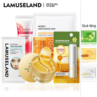 Lamuseland ลิปบาล์ม ให้ความชุ่มชื้น มาส์กบํารุงรอบดวงตา มาส์กหน้า แผ่นแปะจมูก กําจัดสิวเสี้ยน แฮนด์ครีม ป้องกันรอยแตก