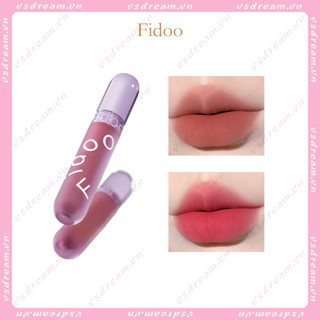 Fidoo ลิปสติก เนื้อแมตต์กํามะหยี่ ไม่ติดถ้วย