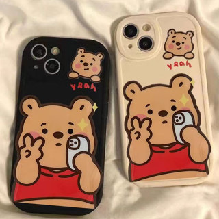 เคส Redmi TPUอ่อนเคส For Xiaomi 11T Mi 11 Lite 5G NE Poco X3 Pro X4 M4 Redmi Note 9 8 10 11 9s 10s 11s 9C NFC 10C 10A 9T เคสมือถือเรดมี่ การ์ตูนแต่งหน้าวินนี่เดอะพูห์ เคสโทรศัพท์มือถือ