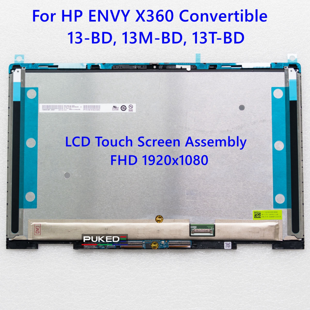 LCD Touch Screen Digitizer Assembly สําหรับ HP ENVY X360 13-BD 13M-BD 13T-BD 13-bd0012TU AMOLED M152