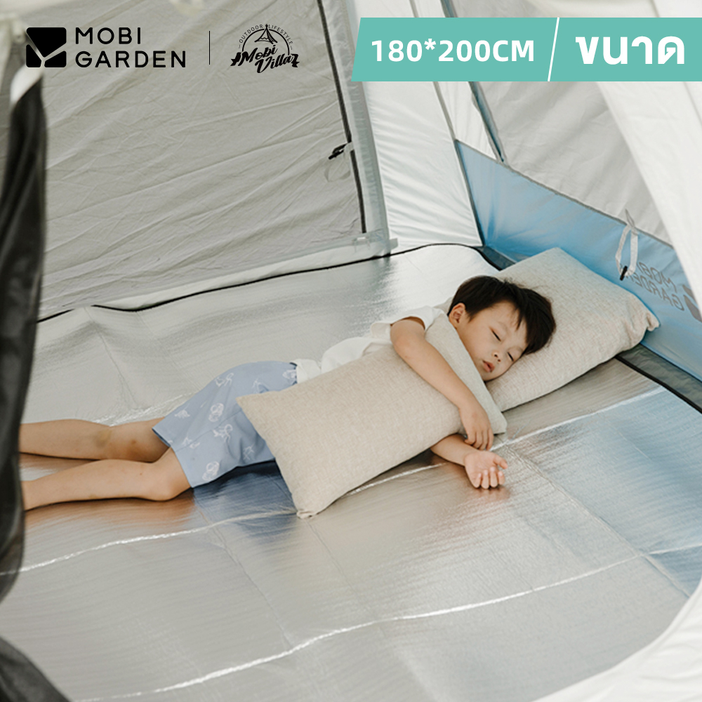 Mobi GARDEN แผ่นฟอยล์อลูมิเนียม กันน้ํา สําหรับปิกนิก ชายหาด กลางแจ้ง