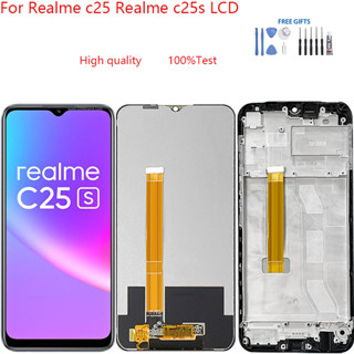 อะไหล่หน้าจอสัมผัสดิจิทัล LCD แบบเปลี่ยน สําหรับ Realme c25 Realme c25s vivo Realme c25 Realme c25s