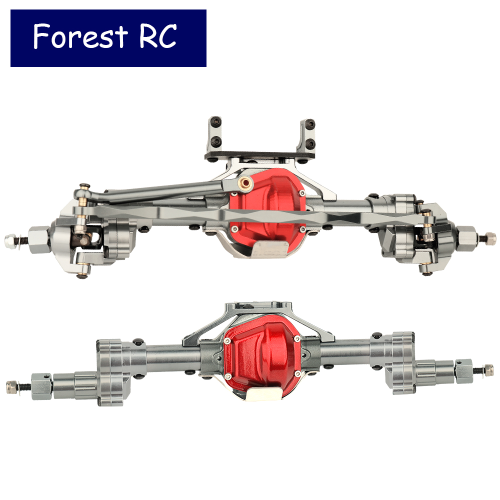 Forestrc อลูมิเนียมด้านหน้าและด้านหลัง Portal เพลาชุดสําหรับ SCX10 I II RC Rock Crawler 1/10 Axial Wraith 90074 RR10 Redcat MN128 Universal อะไหล่อัพเกรด