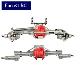 Forestrc ชุดเพลาด้านหน้า และด้านหลัง อะลูมิเนียมอัลลอย สําหรับอัพเกรดรถไต่หินบังคับ SCX10 I II 1/10 Axial Wraith 90074 RR10 Redcat