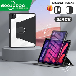 GOOJODOQ 360 องศาหมุนเคสโทรศัพท์สำหรับ for ipad 10th air5 2022 air4 10.9 pro11 gen9 gen8 gen7 10.2 mini6 8.3