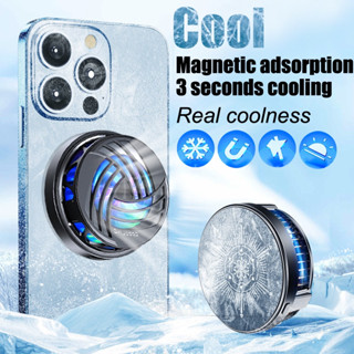 Goojodoq Magnetic Sucking Fan Cooler Radiator Cooling พัดลมระบายความร้อน Gaming Cooler สำหรับโทรศัพท์ Pad แล็ปท็อป