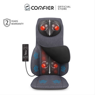 Comfier เครื่องนวดหลัง Shiatsu, เบาะรองนั่งพร้อมฟังก์ชั่นทำความร้อน ปรับความร้อนได้ สําหรับบรรเทาอาการปวดร่างกาย CF-2113