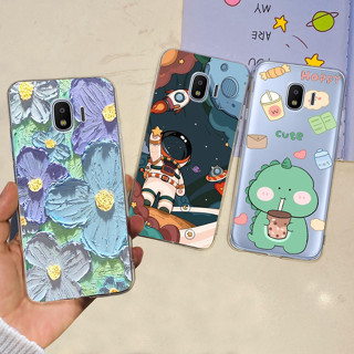 เคสโทรศัพท์ TPU พิมพ์ลายดอกไม้ อวกาศ สําหรับ Samsung Galaxy J2 Pro 2018 J250F Samsung Grand Prime Pro