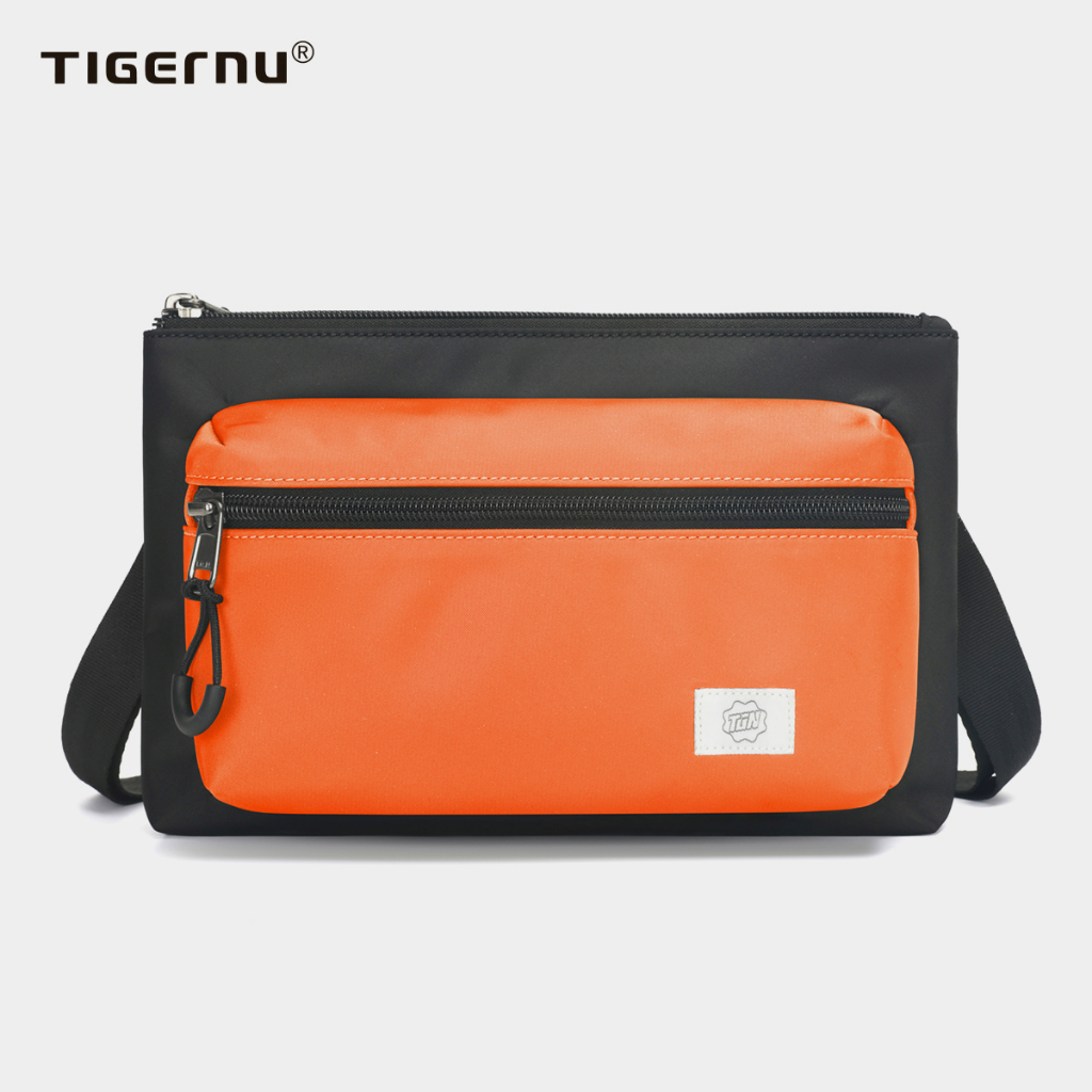 Tigernu 8610 Brand กระเป๋าสะพายไหล่แฟชั่น กันน้ํา น้ําหนักเบา มีหลายช่อง ปรับได้ สําหรับผู้ชาย 8 นิ้ว