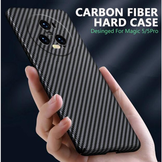 เคสคาร์บอนไฟเบอร์ ระบายความร้อน สําหรับ Honor Magic 5 Pro เคสกันกระแทก ฝาครอบป้องกันกล้องด้านหลัง