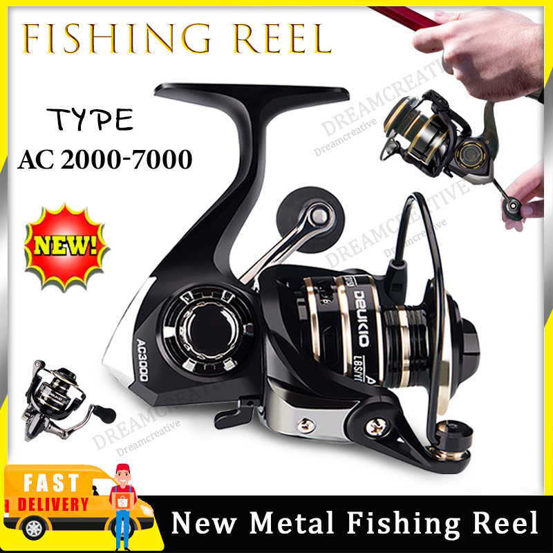 SHIMANO SEAHAWK ABU GARCIA Deukio AC 2000-7000 รอกตกปลา มาเลเซีย SUNTEK โลหะ สเตนเลส ด้ามจับหมุน อุป