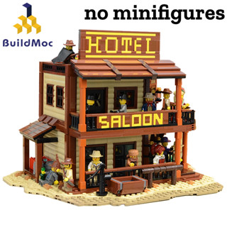 Buildmoc บล็อคตัวต่อ รูปบ้านตะวันตก คาวบอย 1994 ชิ้น MOC-51332