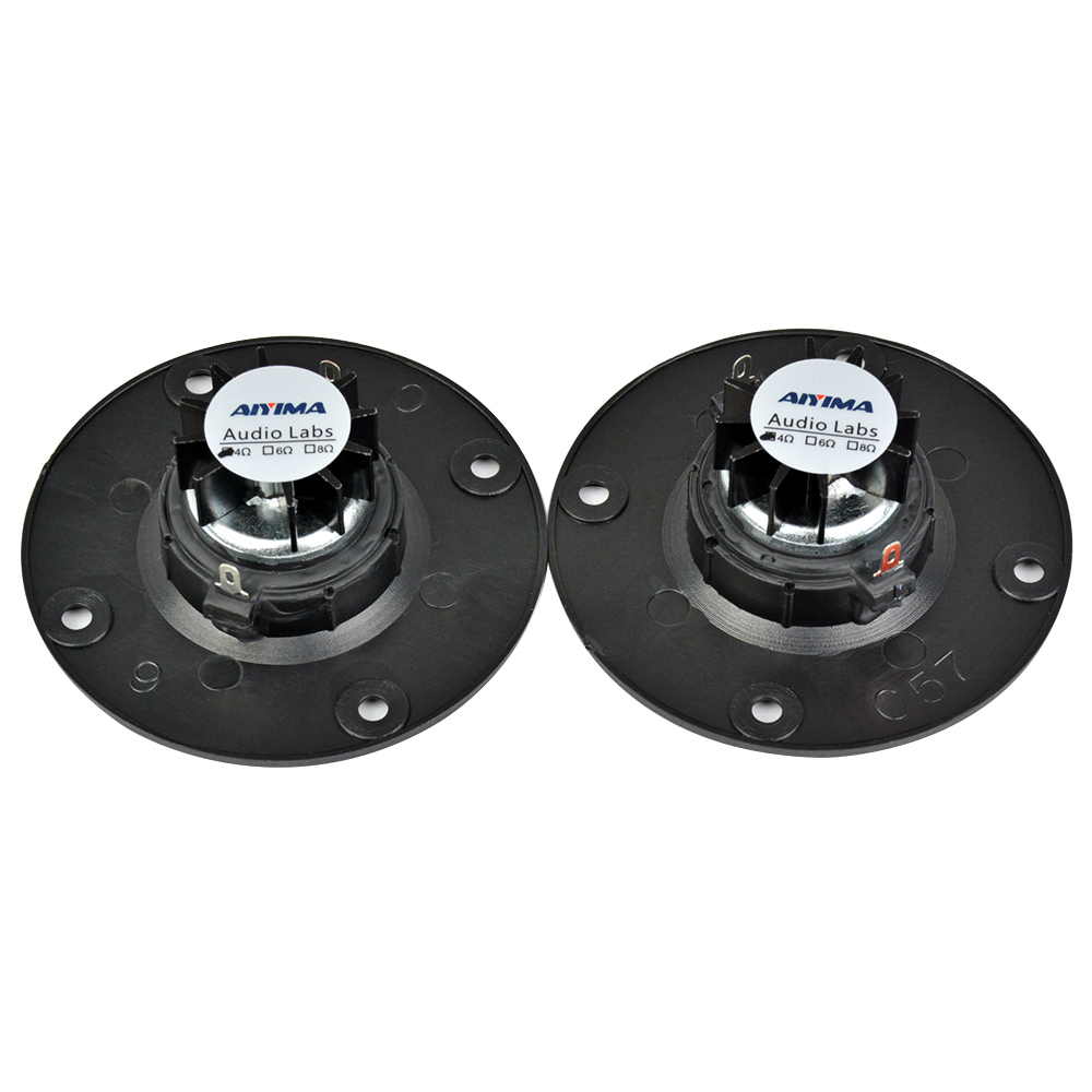 Aiyima ลําโพงทวีตเตอร์ ผ้าไหม 4 6 8 โอห์ม 15W 3 นิ้ว พร้อมแผง 2 ชิ้น