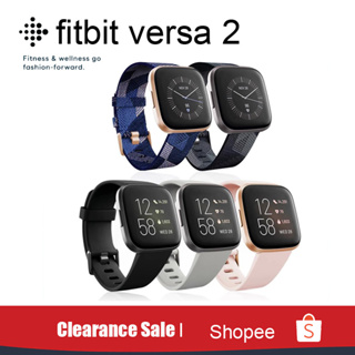 ลดล้างสต็อก Fitbit Versa 2 สมาร์ทวอทช์ ฟิตเนส วัดอัตราการเต้นของหัวใจ ติดตามการกันน้ํา สมาร์ทวอทช์ ฟิตเนส ติดตามวง [ฟรีตัวป้องกันหน้าจอ]