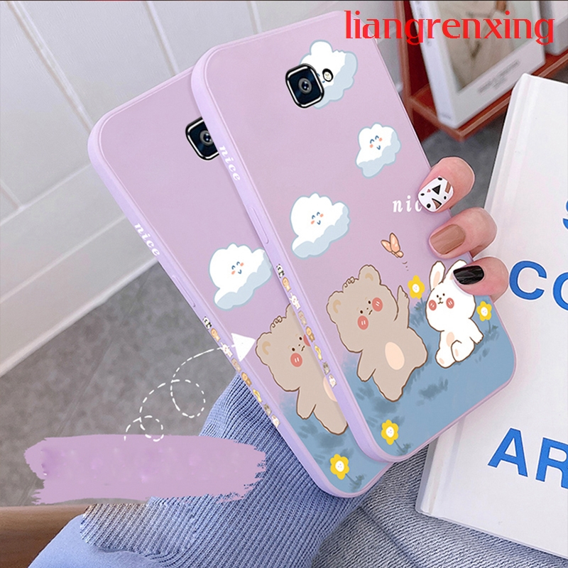 เคส samsung j7 prime j4 plus j6 plus j4 j6 j7 pro เคสโทรศัพท์มือถือ ซิลิโคนนิ่ม กันกระแทก สีพื้น สําหรับ samsung j7 prime j4 plus j6 plus j4 j6 j7 pro YTXX01 น่ารัก ลายการ์ตูน กันกระแทก