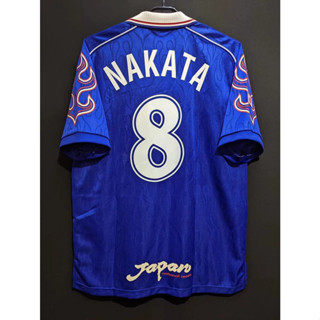 เสื้อกีฬาแขนสั้น ลายทีมชาติฟุตบอล NAKATA NAKAYAMA 1998 ชุดเหย้า คุณภาพสูง สไตล์ญี่ปุ่นเรโทร