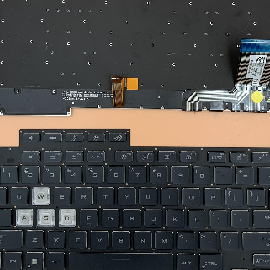 US Backlit แป้นพิมพ์แล็ปท็อปสําหรับ ASUS ROG Strix G15 G513Q G513QM G513QY G513X แป้นพิมพ์ภาษาอังกฤษ