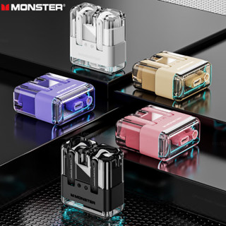 ของแท้ Monster XKT12 หูฟังเกมมิ่ง บลูทูธ 5.3 TWS ไร้สาย HIFI ลดเสียงรบกวน พร้อมไมโครโฟน