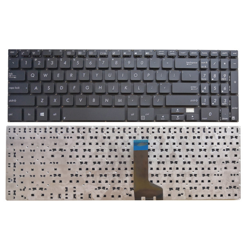 US แป้นพิมพ์แล็ปท็อปสําหรับ Asus Pro PU500 PU500CA PU550 PU551 PU551JA PU551LA P500 สีดํา WIN8 PN: M