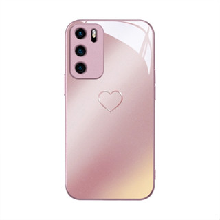 เคส Huawei P30 Pro P40 Mate20Pro Mate30โทรศัพท์มือถือแบบแก้ว กันกระแทก ลายสีเมทัลลิก สําหรับ Nova7se Nova9