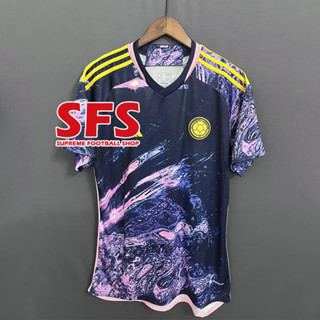 เสื้อกีฬาแขนสั้น ลายทีมชาติฟุตบอล WC Colombia Jersey 2023 ชุดเยือน ไซซ์ S - 2XL