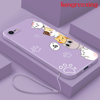 เคส iphone 5s iphone 5 iphone 6 iphone 6s iphone 6 plus เคสโทรศัพท์ Softcase Liquid Silicone Protector Smooth shockproof Bumper Cover new design for CARTOON CAT YTDZMM02