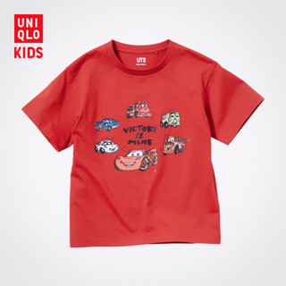 พร้อมส่ง UNIQLO เสื้อยืดแขนสั้น พิมพ์ลาย (UT) Pixar art parent-child สําหรับเด็ก 457846