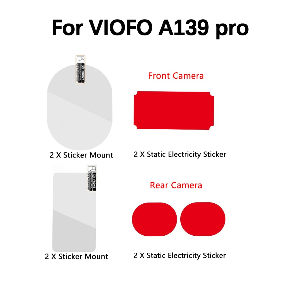 ชุดอุปกรณ์เสริมกล้อง VIOFO A139 pro และสติกเกอร์ฟิล์ม 3M สําหรับ VIOFO A139 Smart 3M
