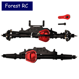 Forestrc เพลาเซอร์โวหน้า หลัง โลหะ CNC พร้อมฝาครอบเซอร์โว สีแดง สําหรับอัพเกรดรถไต่หินบังคับ 1/10 Axial Wraith 90018 RR10