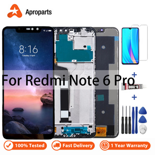 ชุดประกอบหน้าจอสัมผัส LCD พร้อมกรอบ แบบเปลี่ยน สําหรับ Xiaomi Redmi Note 6 Pro M1806E7TG