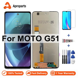 ชุดประกอบหน้าจอสัมผัส LCD สําหรับ Motorola Moto G51 XT2171-2