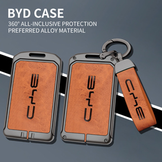 [พร้อมส่ง] Byd เคสกุญแจรถยนต์ หนังอัลลอย คุณภาพสูง สําหรับ BYD Smart Card ATTO3 NFC