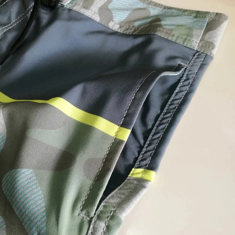 กางเกงขาสั้น Hurley ยืดหยุ่น 4 ทิศทาง ลายพราง สีเขียวทหาร thumbnail 6