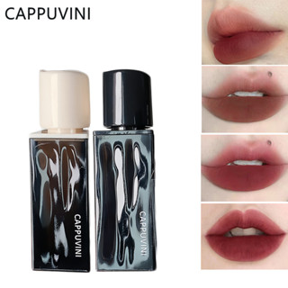 Cappuvini ลิปสติก เนื้อแมตต์กํามะหยี่ สีเหลืองอําพัน