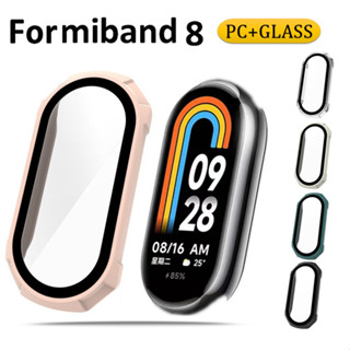 เคสโทรศัพท์มือถือ PC แบบแข็ง ป้องกันรอยขีดข่วน สําหรับ Full Coverage PC Hard Full Covered Glass Protector For Xiaomi เคส miband 8 Case Scratch-resistant mi band 8 เคส Smart Band 8 เคส Protective All-Around Full เคส miband8 Cover