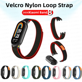 สายนาฬิกาข้อมือไนล่อน สําหรับ Xiaomi Mi Band 8 Velcro Xiaomi Smart Watch Mi Band 8