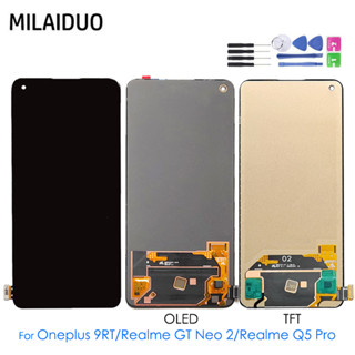 อะไหล่หน้าจอสัมผัสดิจิทัล LCD แบบเปลี่ยน สําหรับ OPPO Oneplus 9RT 5G Realme GT Neo 2 RMX3370 Realme GT Neo 3T RMX3372 RMX3371