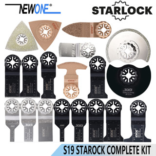 Newone S19 ชุดใบเลื่อยสั่น Starlock สําหรับตัดกระเบื้องเซรามิค ไม้ พลาสติก ไม้ หลายชิ้น