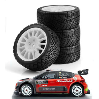 ยางล้อรถบังคับ WRC Fiesta Citroen C3 Rally Flat Runner 1:10 แบบเปลี่ยน