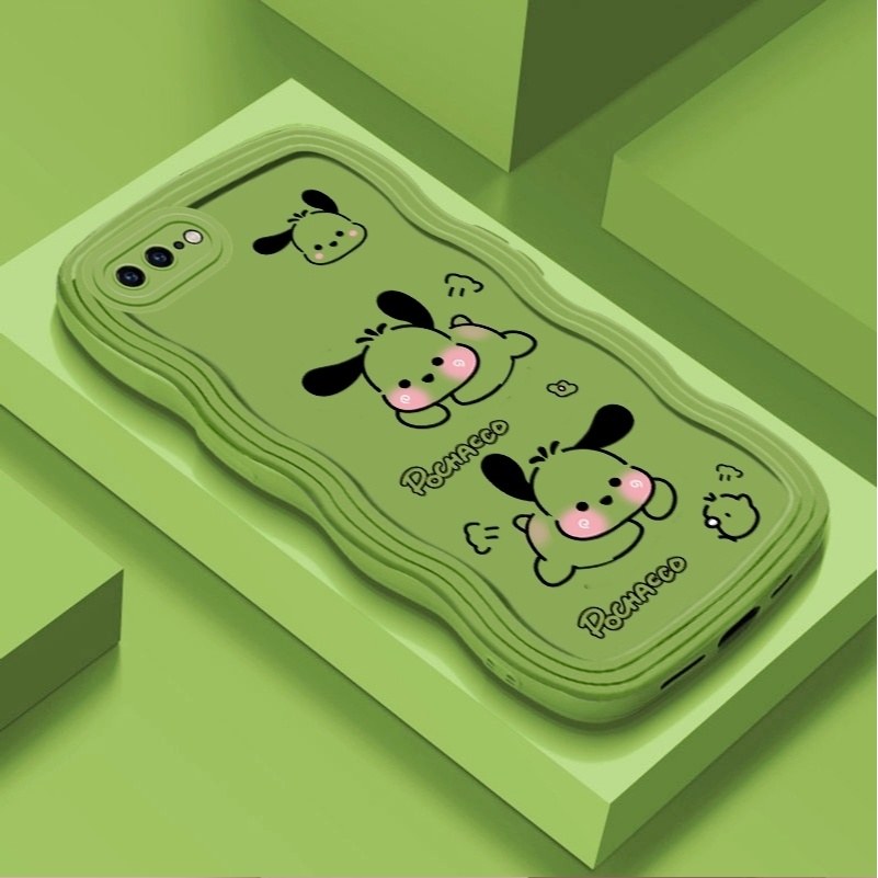 ปลอก iPhone 6 6S iPhone 7 8 6 Plus 6S Plus 7 Plus 8 Plus เคสโทรศัพท์เคสขอบหยักซิลิโคนกันกระแทก TPU Soft Shell เคสสุนัขน่ารัก