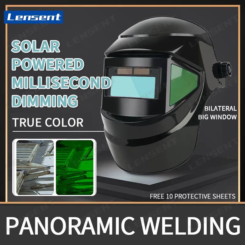 Lensent Auto Shade Darkening แว่นตาเชื่อมหน้ากากเชื่อมหมวกนิรภัยAntisparks Auto Darkeningปรับป้องกันEye Shieldด้วยDark GLASS TIG MIG MMA MAG KR KC
