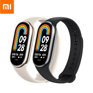 Xiaomi Mi Band 8 ออกซิเจนในเลือด 1.62 หน้าจอ AMOLED สร้อยข้อมือฟิตเนส Miband8 60Hz ฟิตเนส Traker Mi Smart Band