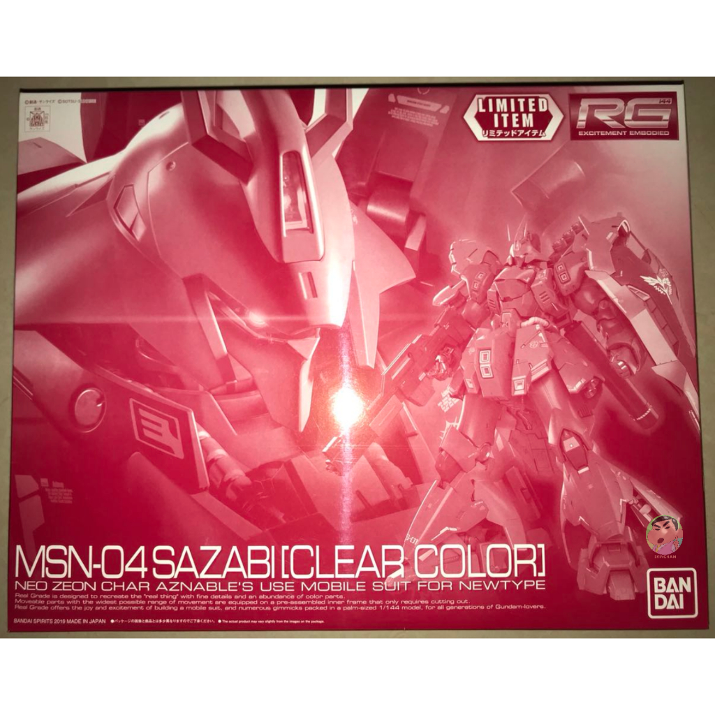 Bandai RG 1/144 SAZABI [CLEAR COLOR ] Model Kit